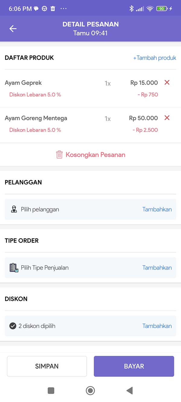 Detail Order
