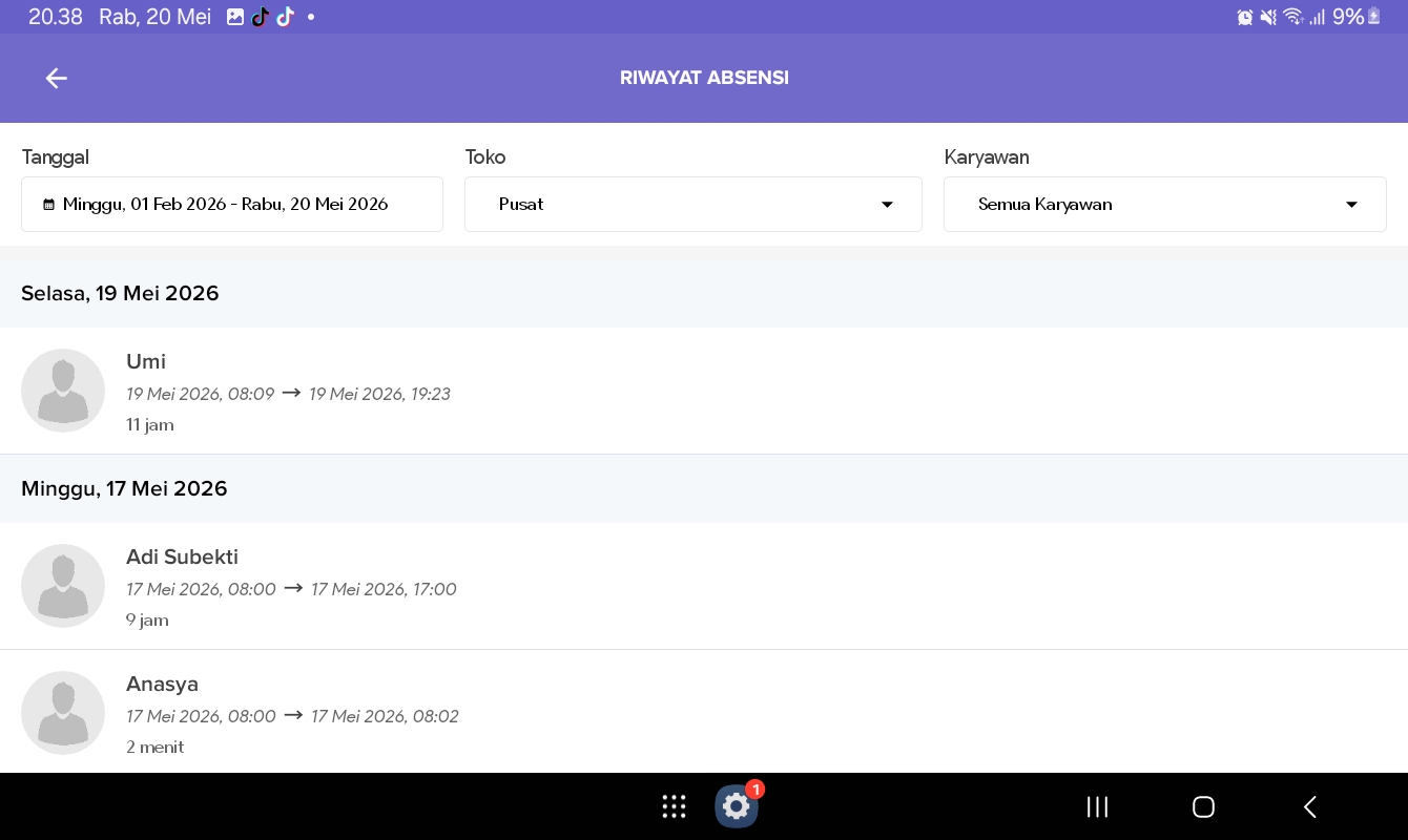 Absensi Pegawai